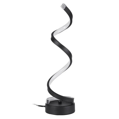Modern Screw Button Control Bedside LED Desk Lamp, Bedroom Living Room Office Bedside Lamp